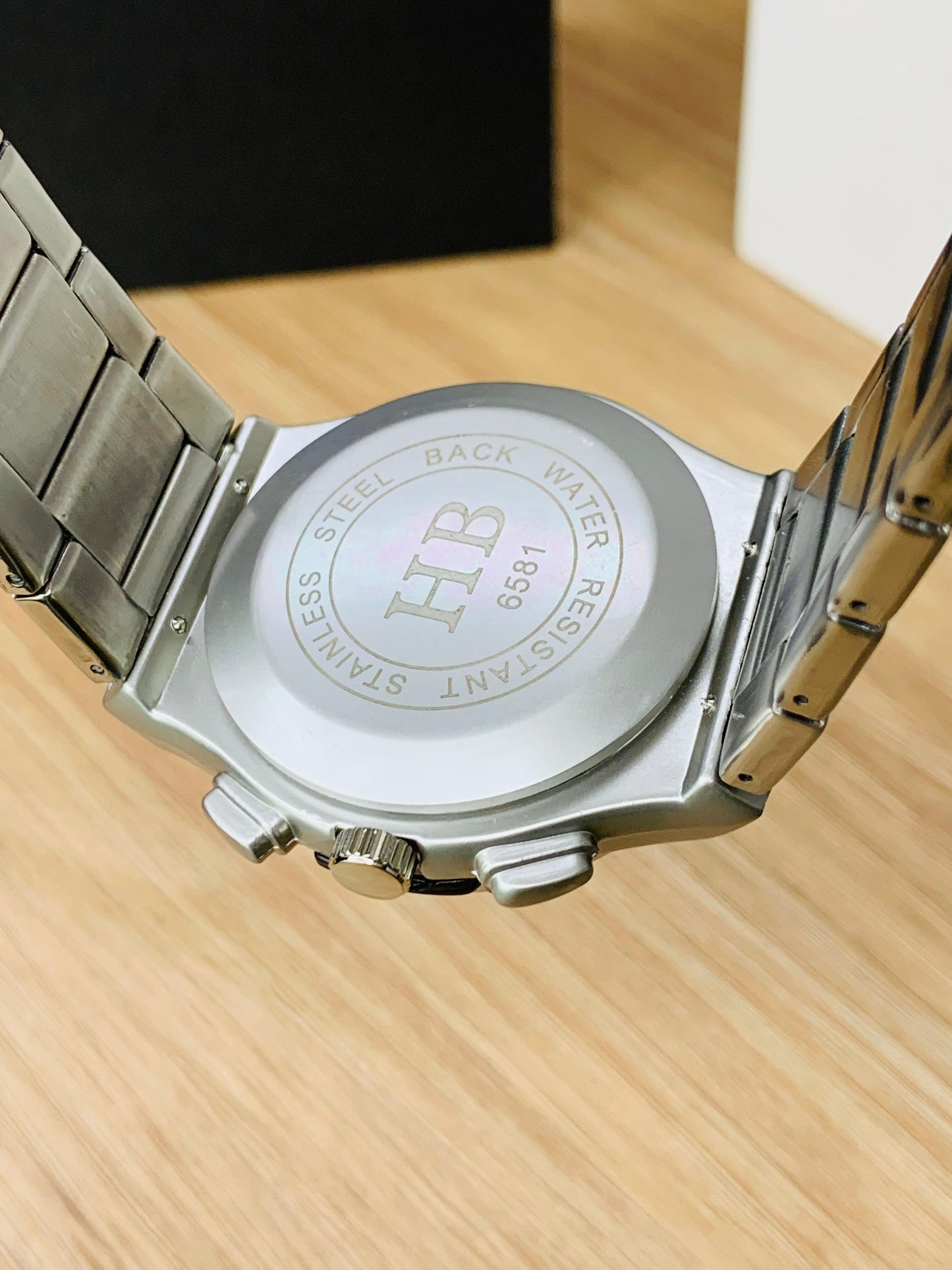 Cloutt HB Royal Premium Watch | Silver Matt Chain