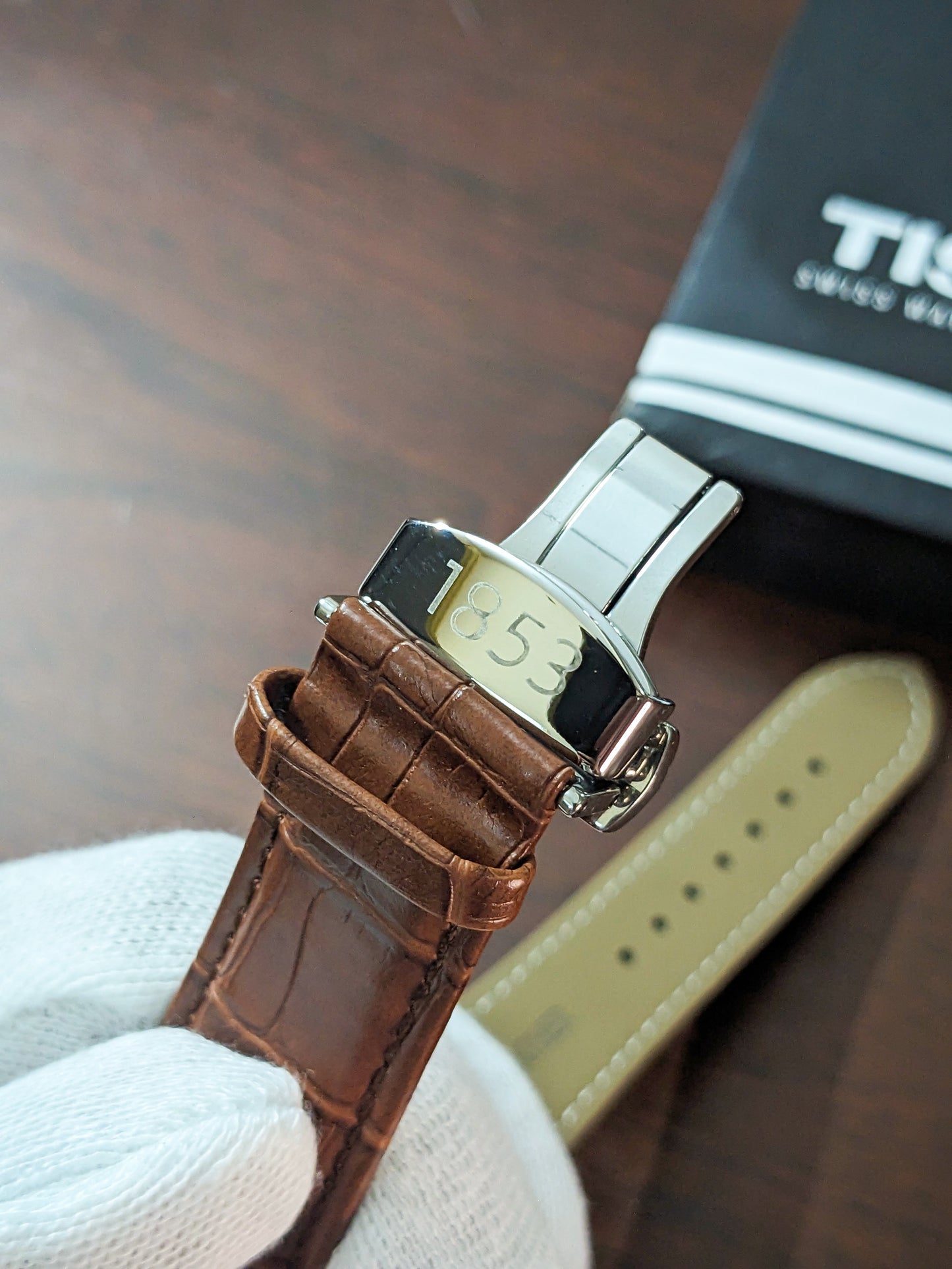 Cloutt 1853 Premium Watch | Brown Strap Silver Dial